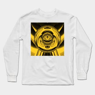 SHİNY YELLOW GOLD REFLECTİONS Long Sleeve T-Shirt